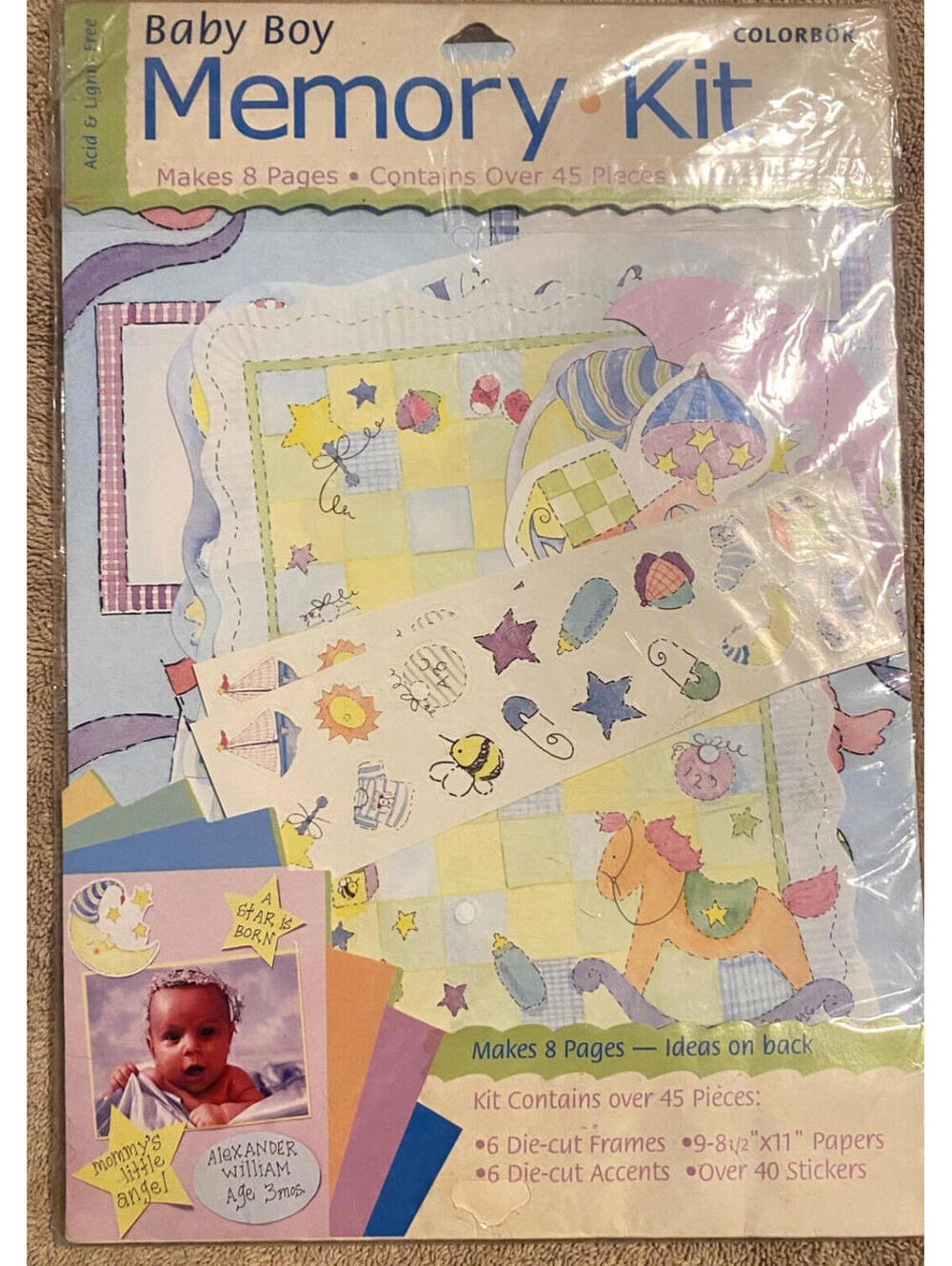 COLORBOK Baby Boy Memory Kit  Scrapbooking